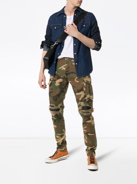 amiri camo cargo pants