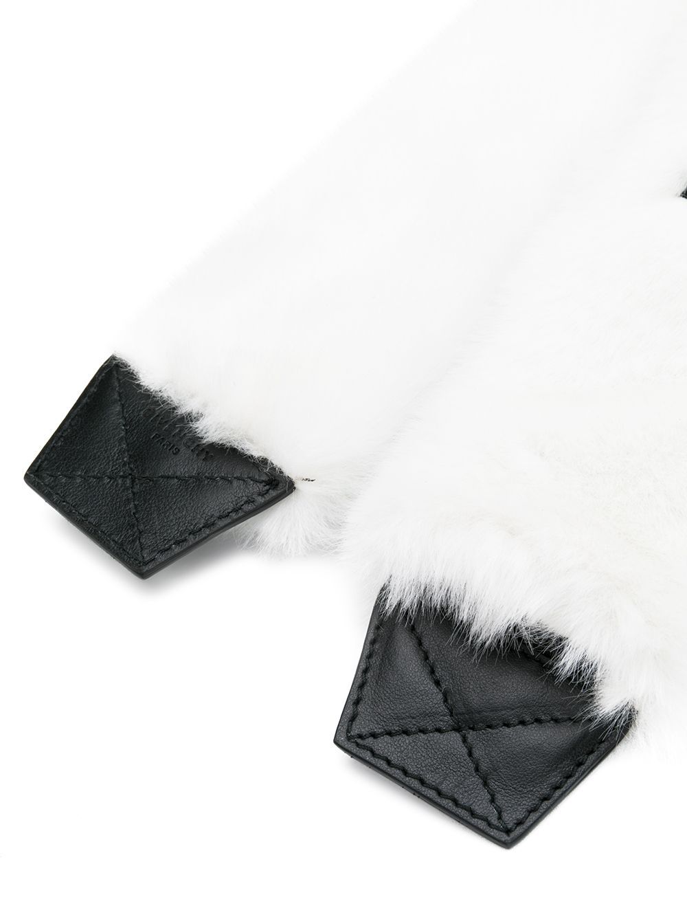 Givenchy furry logo back strap - Wit