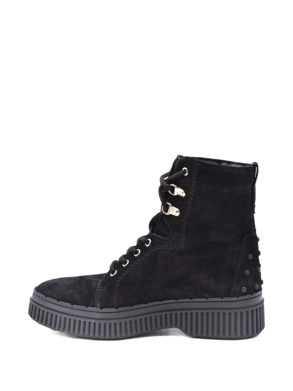 Tod's lace up ankle boots Black