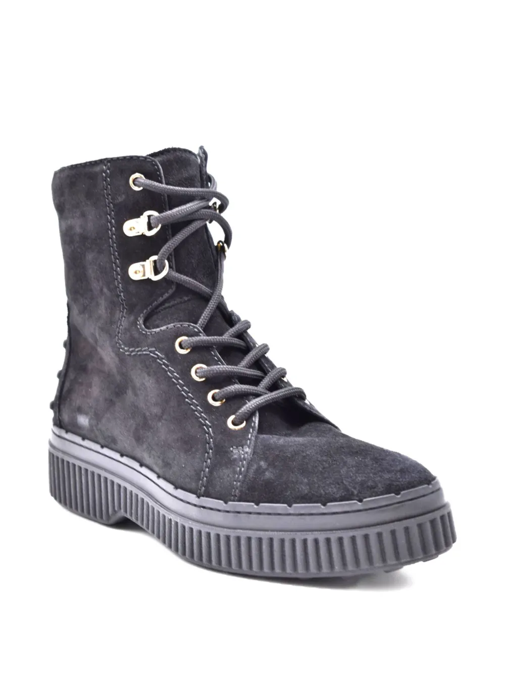 Tod's lace up ankle boots Black