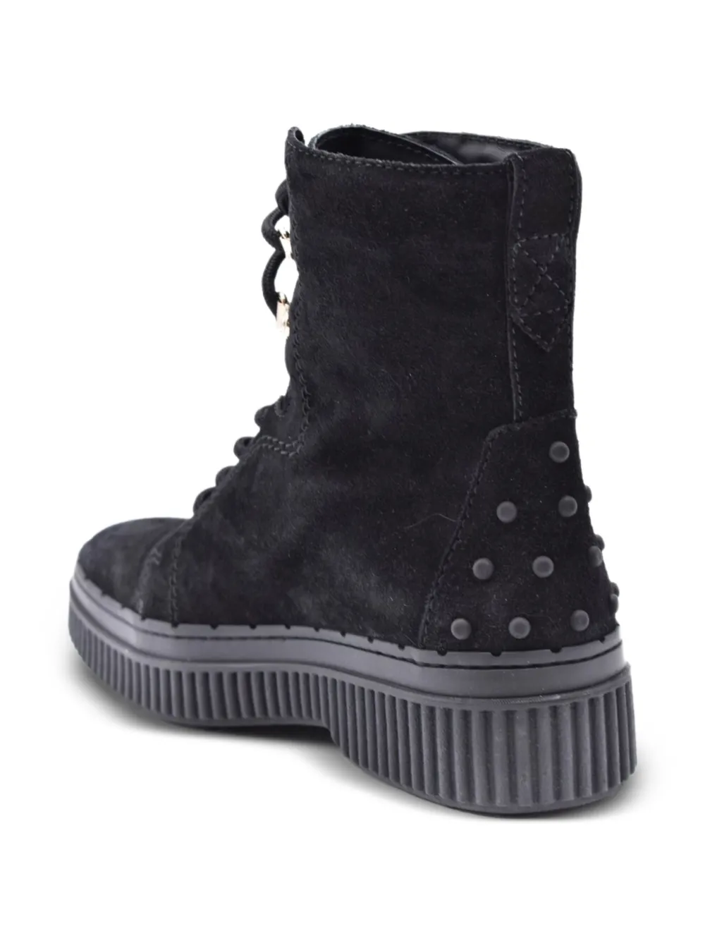 Tod's lace up ankle boots Black