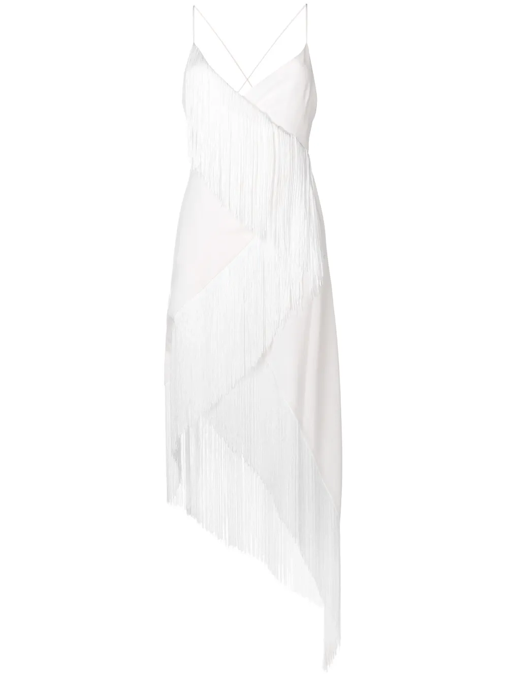 Givenchy asymmetric fringe embellished dress | White | Image 1