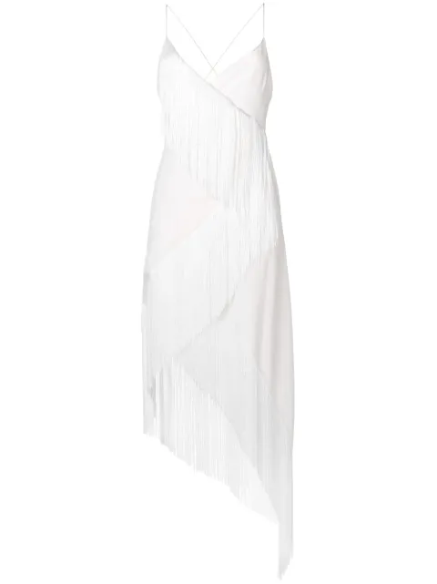 Givenchy asymmetric fringe embellished dress