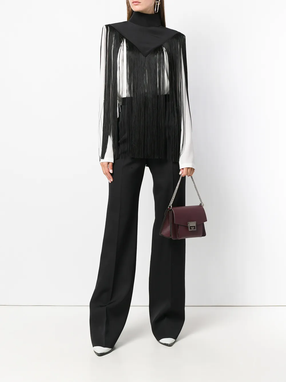 Givenchy fringe embellished top - Wit