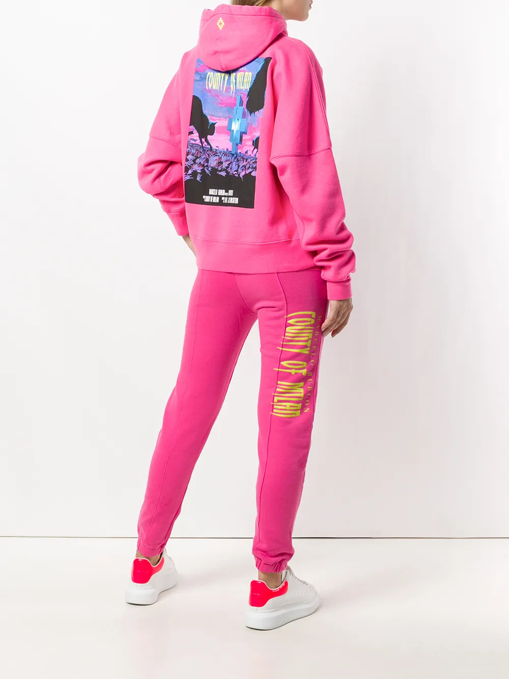  County Of Milan 'sleepwalker' Kapuzenpullover   Rosa 