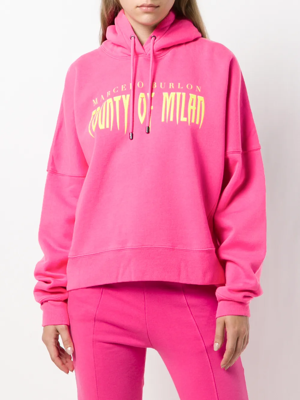  County Of Milan 'sleepwalker' Kapuzenpullover   Rosa 