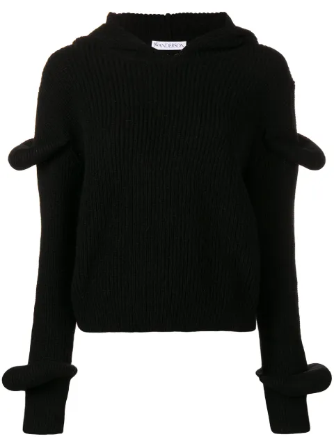 JW Anderson hooded knit jumper