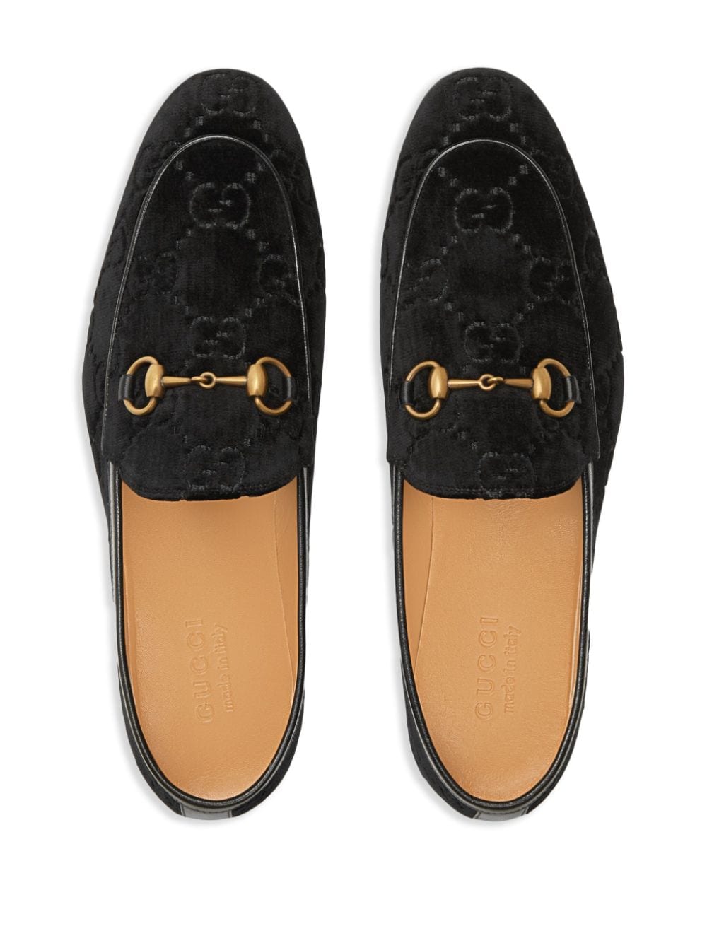 Gucci Gucci Jordaan GG Velvet Loafers - Farfetch