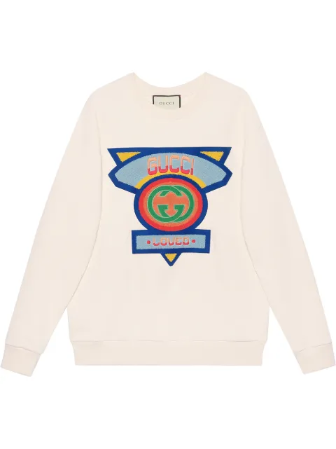 gucci sweatshirt 80s patch