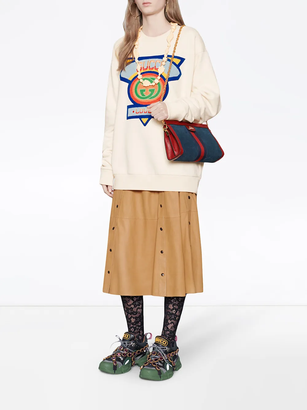 gucci sweatshirt 80s patch