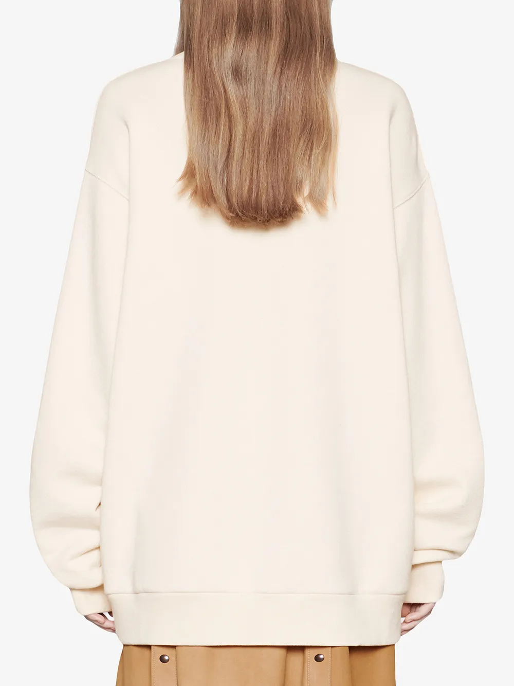 gucci 80s patch sweater