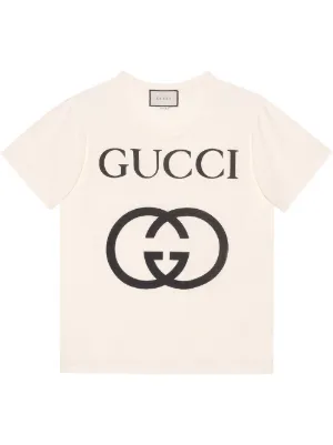 Gucci グッチ インターロッキングG オーバーサイズ Tシャツ - FARFETCH