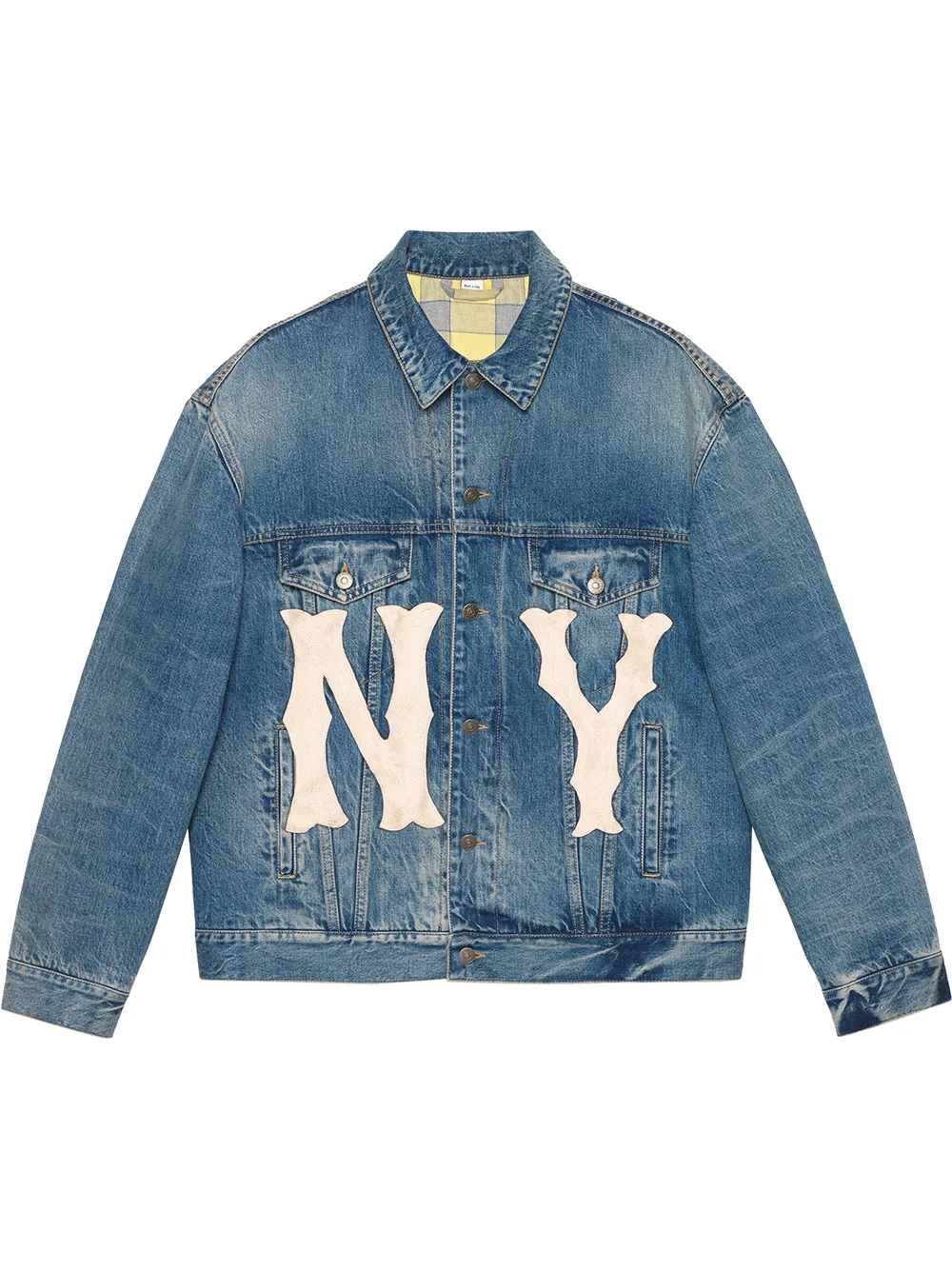 Denim jacket with NY Yankees™ patch