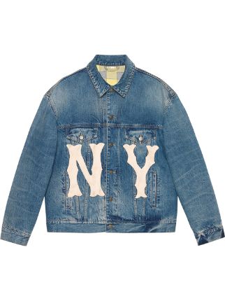 Gucci Denim Jacket With NY Yankees™ Patch - Farfetch