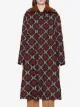 Gucci GG diamond wool cape coat