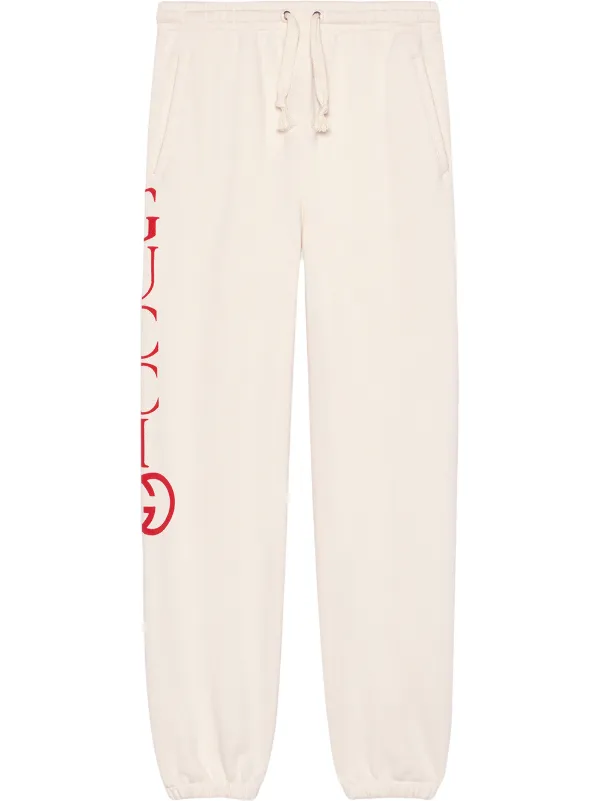 gucci white joggers