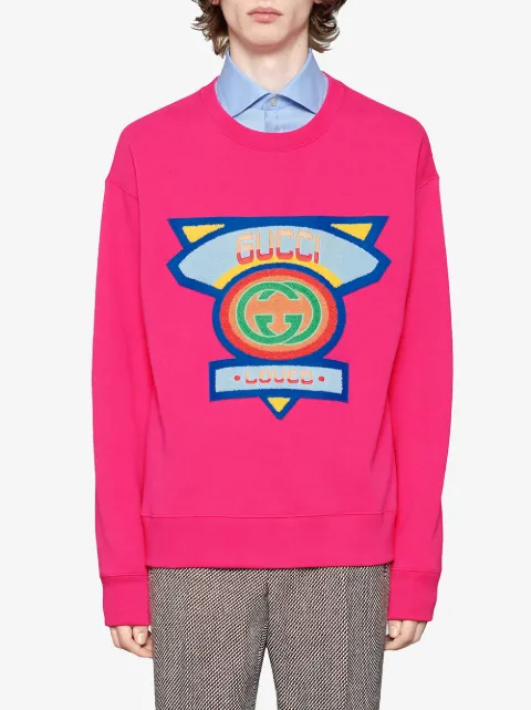 gucci sweatshirt 80s patch