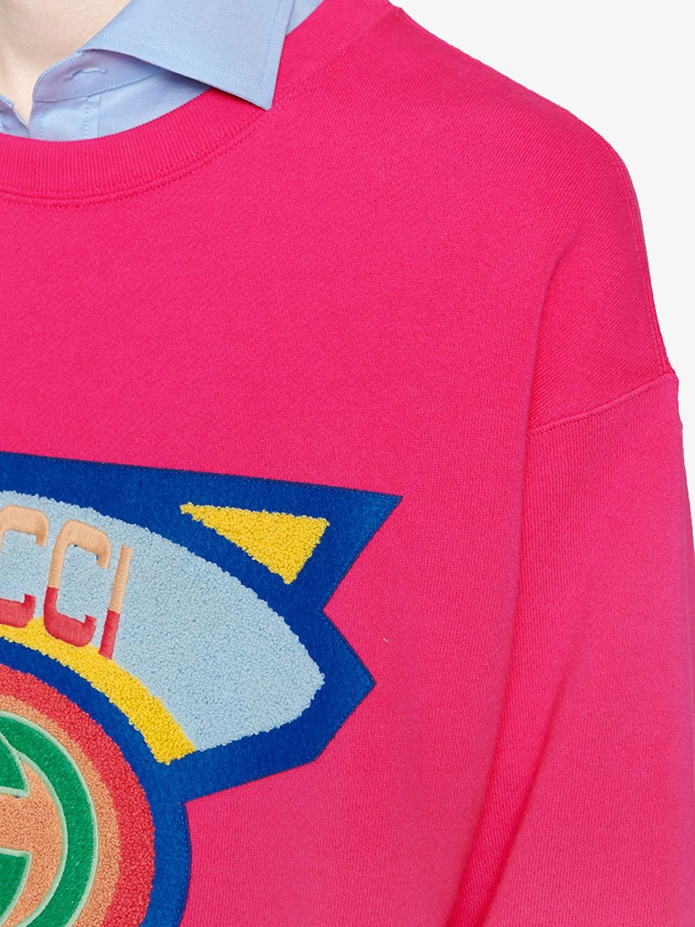 gucci 80s patch sweatshirt