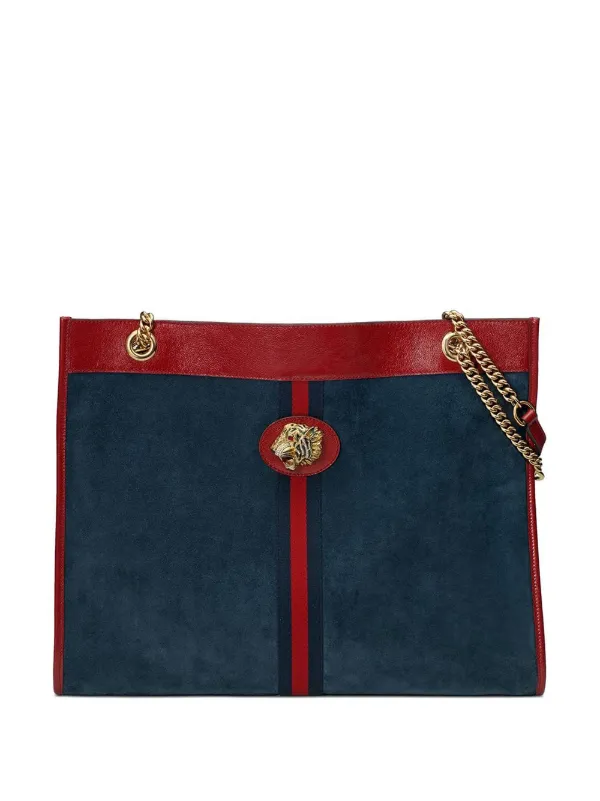 blue gucci tote