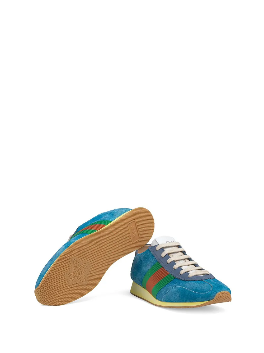 Gucci blue suede on sale sneakers