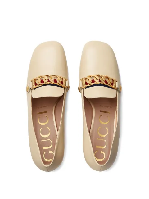 gucci sylvie leather mid heel pump