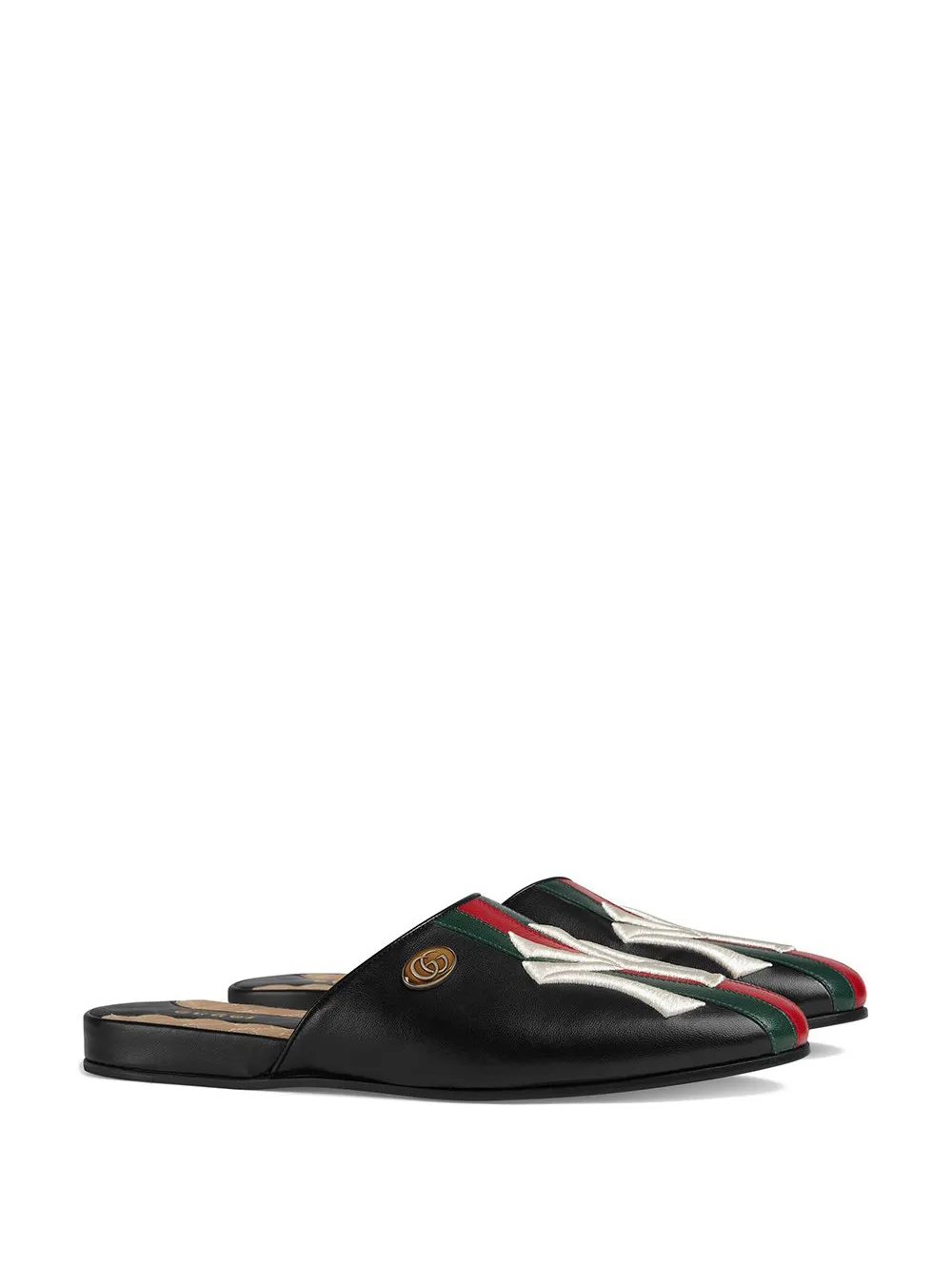 Image 2 of Gucci Leather slipper with NY Yankees™ patch