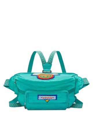 Gucci, Bags, Blue Gucci Nylon Backpack