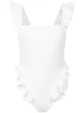 Clube Bossa ruffled Barbette swimsuit - White