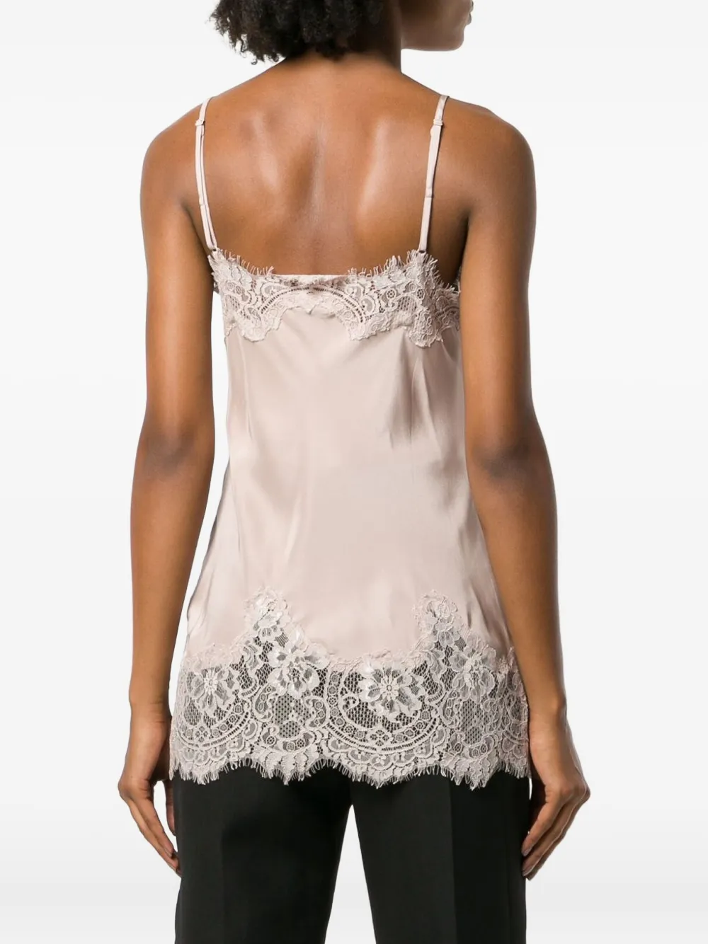 Gold Hawk cami met kanten boord Roze