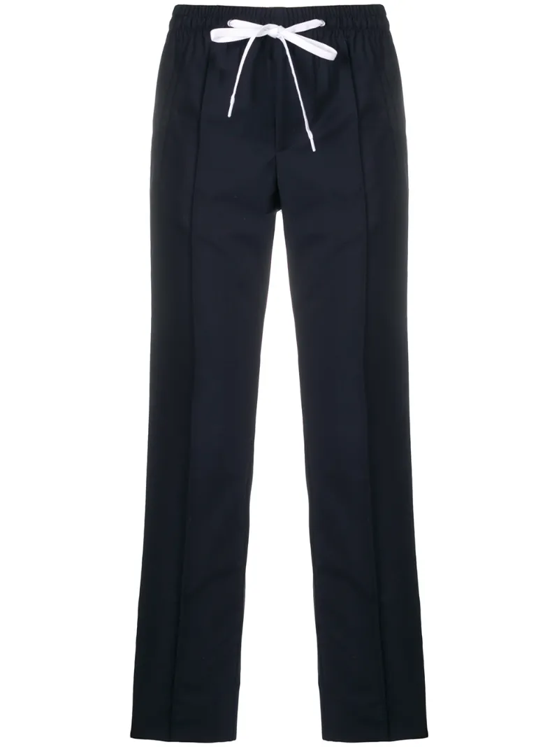 Miu Miu side-stripe drawstring trousers
