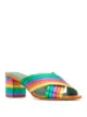 Image 2 of Blue Bird Shoes metallic leather Rainbow mules