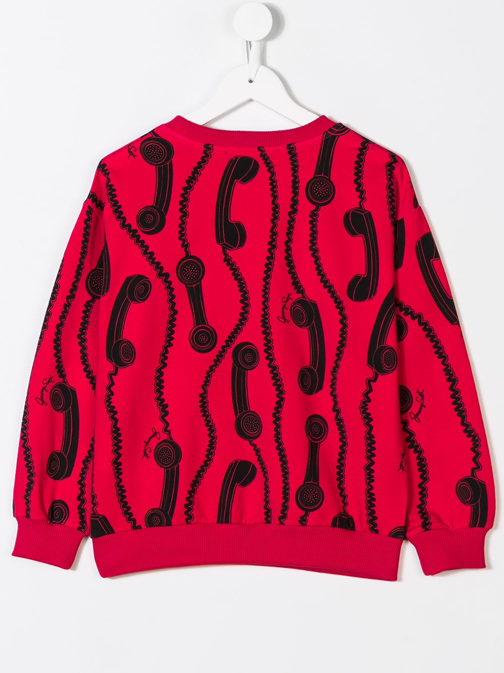 фото Jeremy Scott Junior phone print sweatshirt