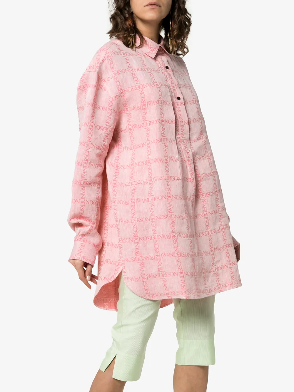 JW Anderson T-shirt met lange mouwen Roze