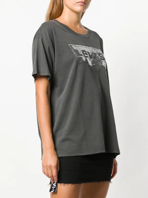 camiseta levis lentejuelas
