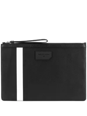 bally men's leather clutch bag