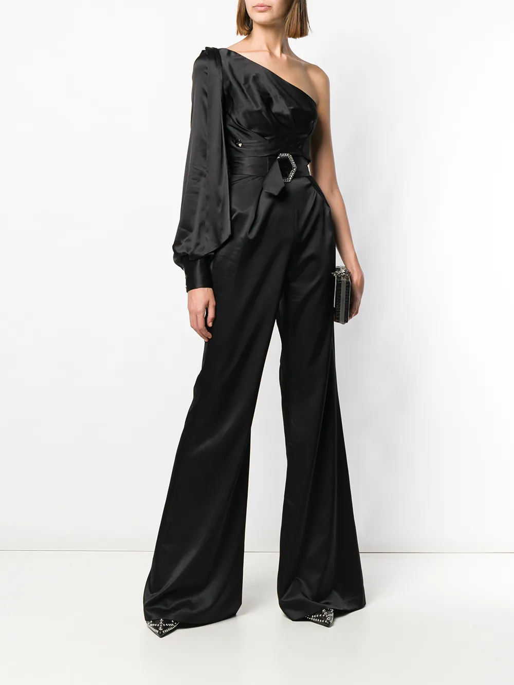  Philipp Plein Mono Con Hombro Descubierto - Negro 