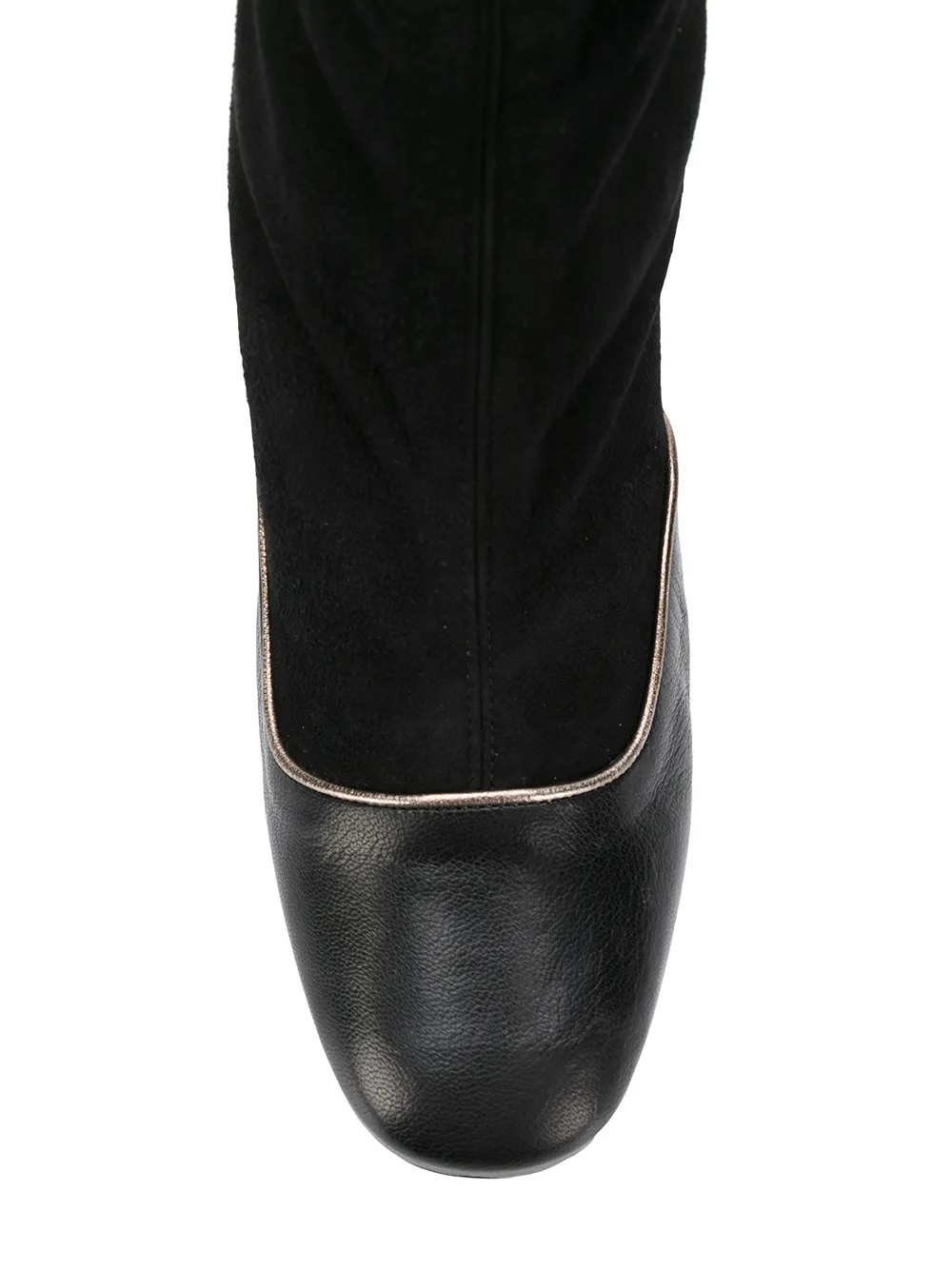 Paola D'Arcano sock-style ankle boots Black