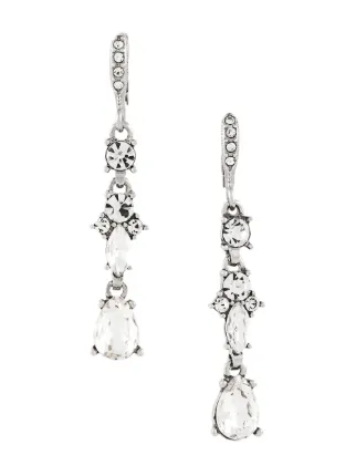 Givenchy Vintage Crystal Drop Earrings Farfetch Givenchy Vintage Crystal Drop Earrings