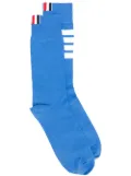 Thom Browne 4-Bar Lightweight Mid-Calf Socks - Blue