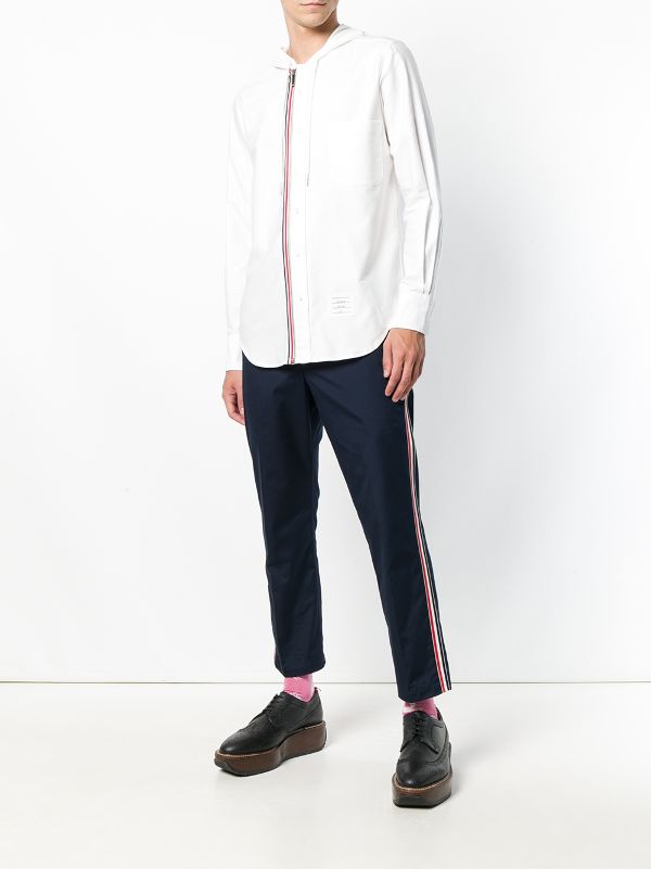 thom browne hooded shirts & tops