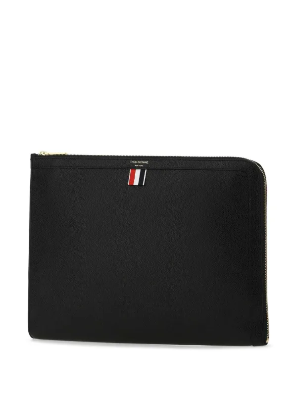 Thom Browne Document Gusset Folio | Black | FARFETCH ID