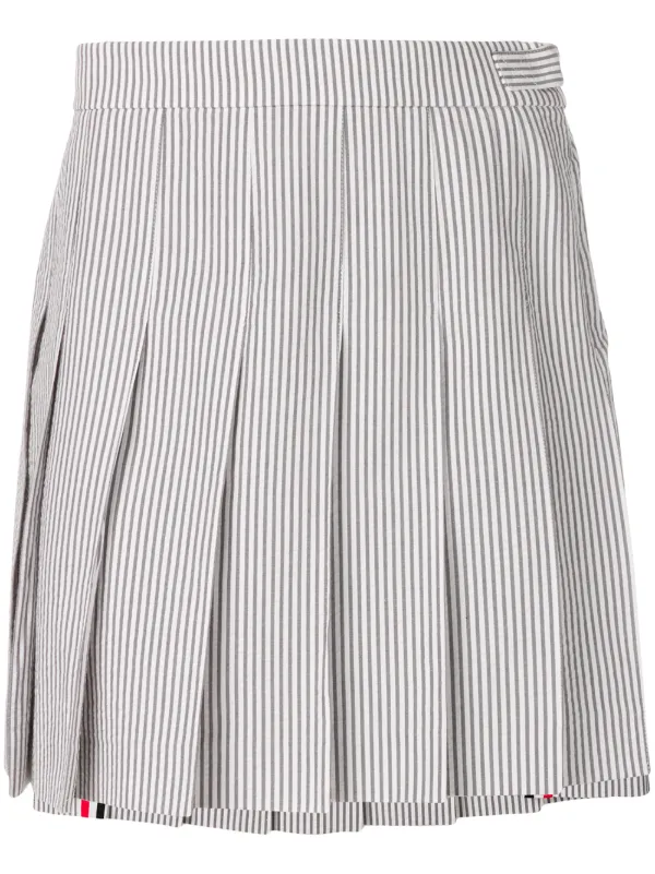 THOM BROWNE 正規品関税込み Woman Skirt Grey FGC400V00626 025 THOM BROWNE: Skirt woman - Charcoal | Thom Browne skirt
