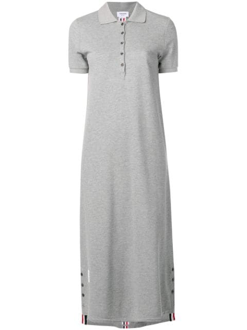 Thom Browne RWB-stripe polo shirt dress