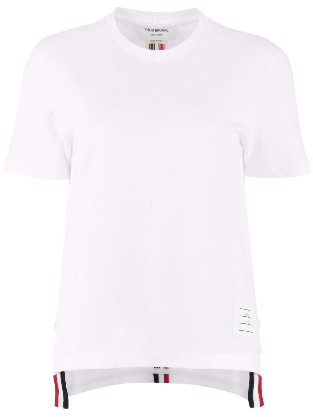 Thom Browne RWB striped T-shirt - White