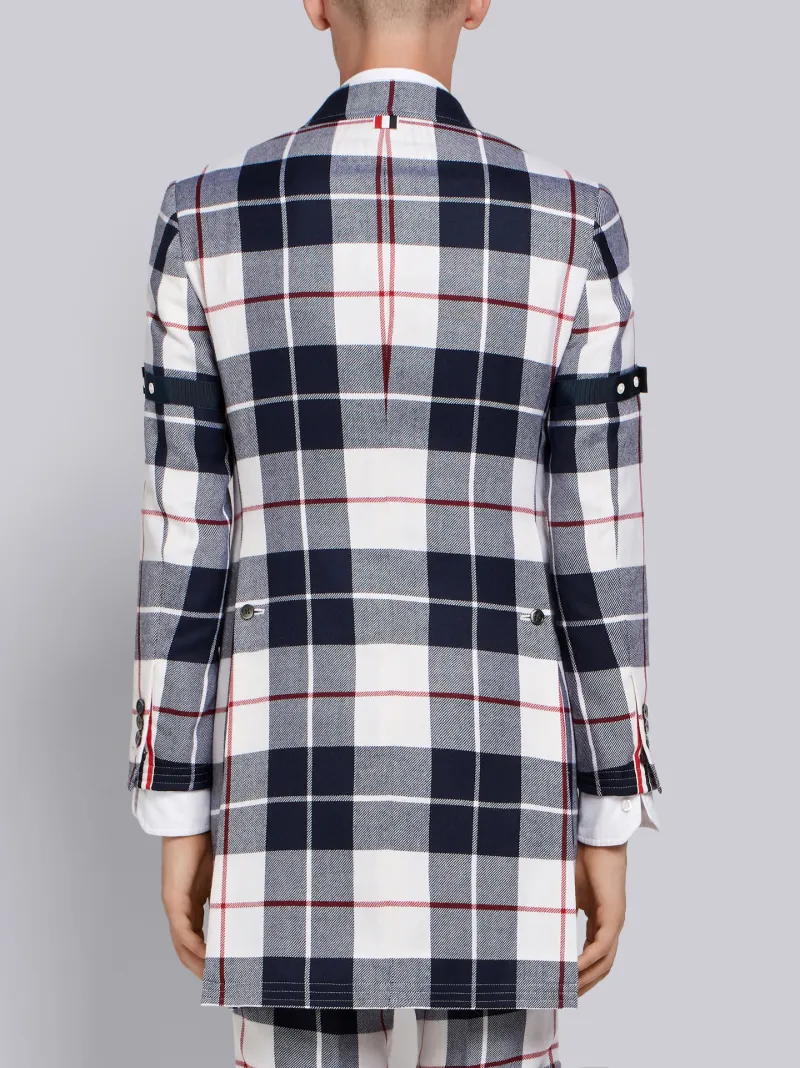 Buffalo Tartan Chesterfield Overcoat Thom Browne Official