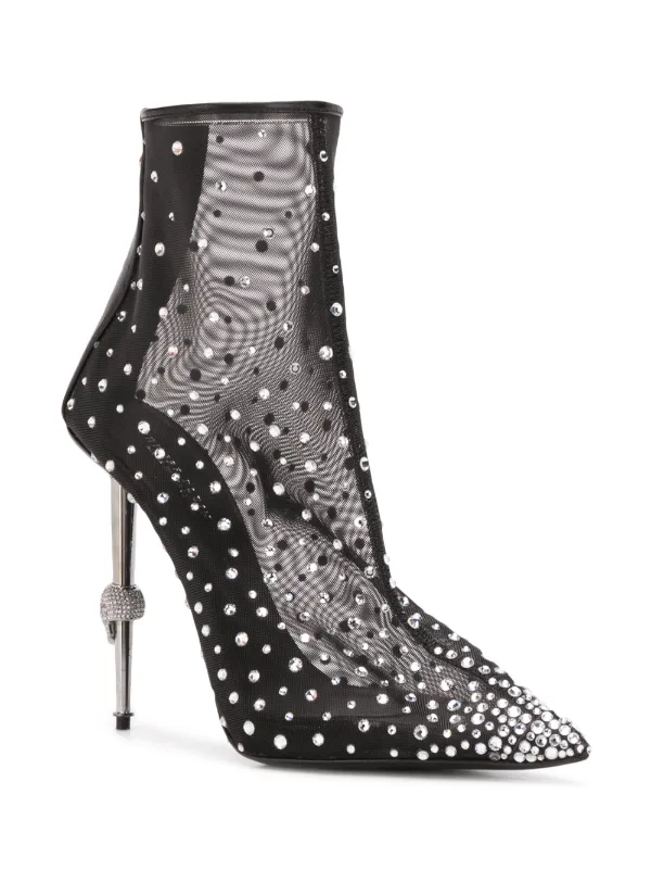 philipp plein crystal boots