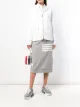 الصورة 2 من Thom Browne كنزة بغطاء رأس وخطوط بمنتصف الظهر