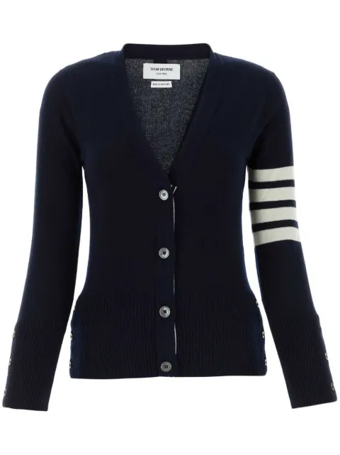 Thom Browne 4-bar stripe cashmere cardigan