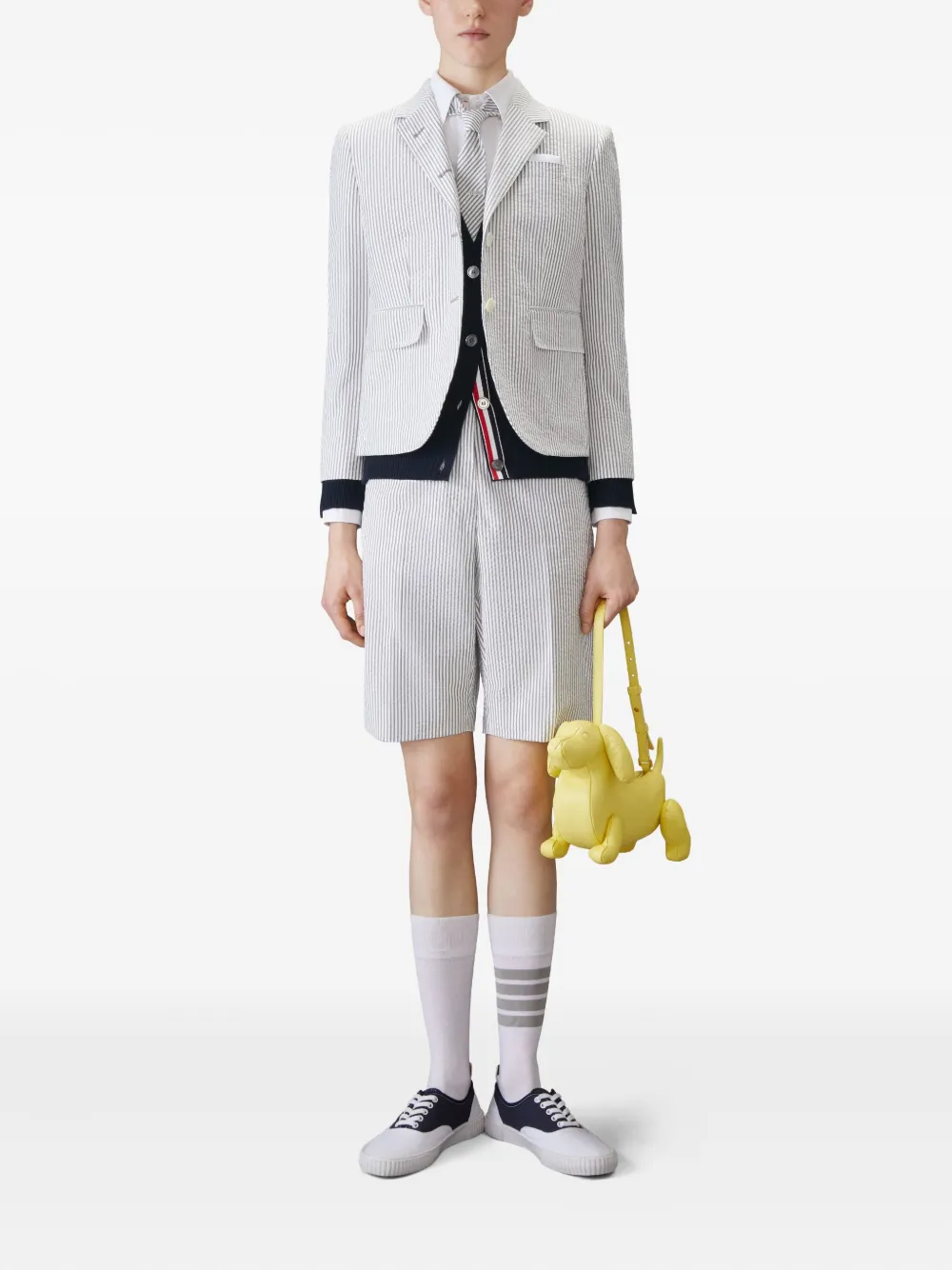 Thom Browne 4-bar stripe cashmere cardigan | Cardigans | Image 2