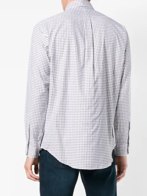 POLO RALPH LAUREN POLO RALPH LAUREN BUTTON DOWN CHECKED SHIRT - BROWN